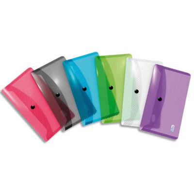 CHEMISE ENVELOPPE ELBA HAWAI- EN POLYPROPYLENE 25/100EME- FORMAT DL- COLORIS TRANSLUCIDES ASSORTIS - LOT DE 30