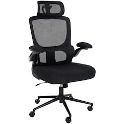 CLP Chaise de bureau berg Noir - noir textile 325752_0