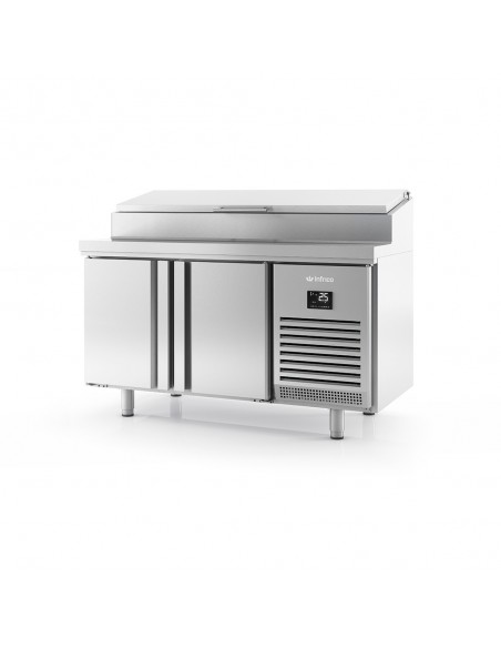 Desserte réfrigérée de préparation 2 portes Infrico - BMPP1500EN - inox AISI 304 - 300 litres - fabrication espagnole_0
