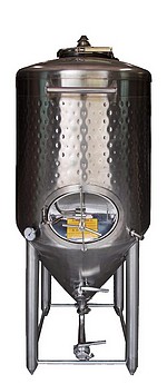 Fermenteur industriel tout INOX 304 L ou INOX 316 alimentaire - Fond conique 60° - Modèle complet_0
