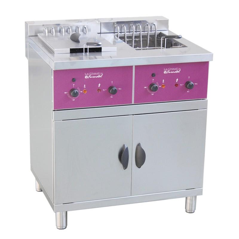 Friteuse professionnelle électrique sur coffre 2 x25 litres - ACFS225L_0