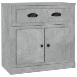 HELLOSHOP26 - Buffet bahut commode armoire meuble de rangement organisateur cuisine salle de séjour salon 70 x 35,5 x 67,5 cm bois d'ingénierie gris_0
