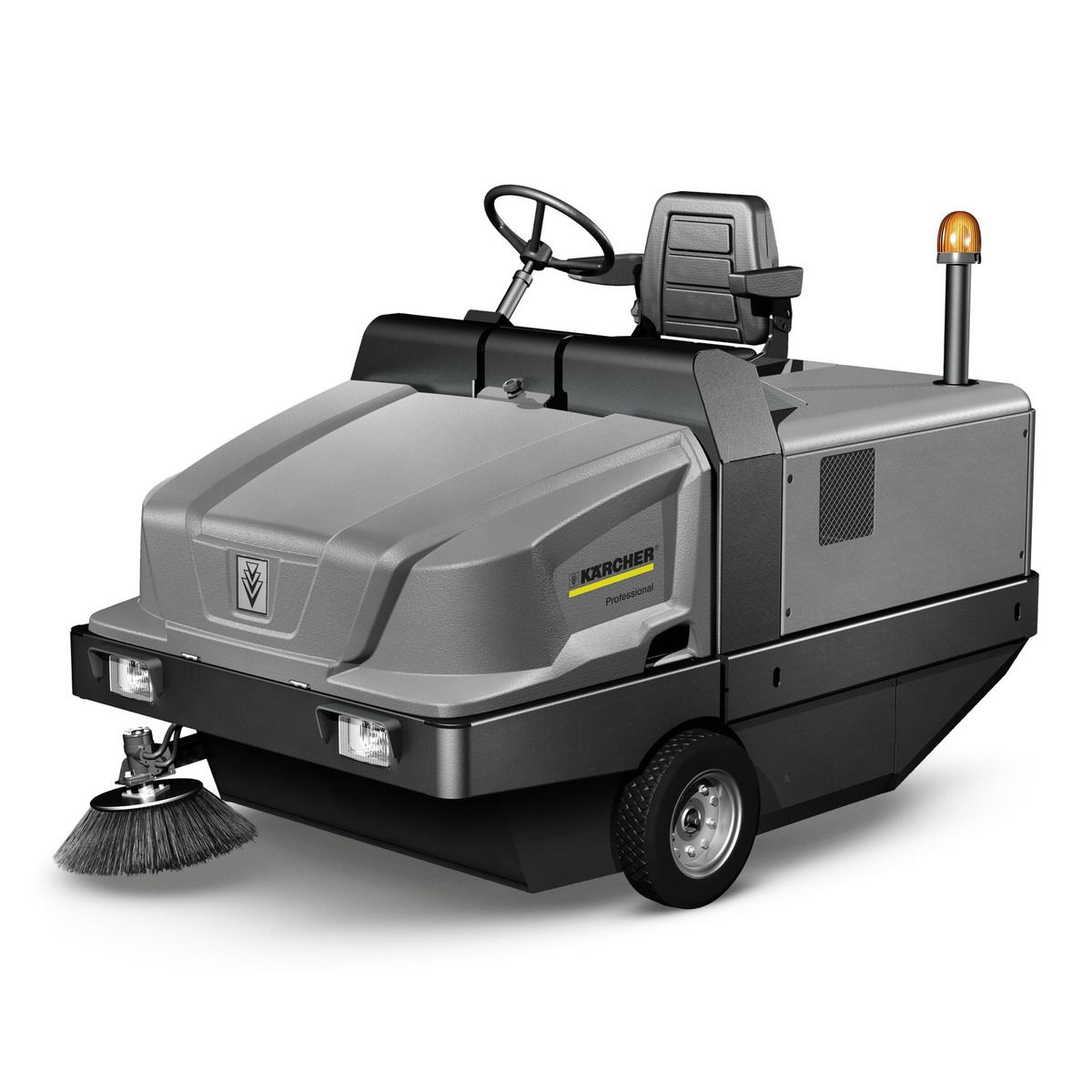 KM 130/300 R Bp Pack - Balayeuse autoportée Kärcher - 300 litres - Nettoyage intérieur et extérieur - 9100 m²/h_0