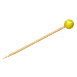 Packnwood FHC - Pique bambou avec une extrémité décor tennis  H120mm - 1000Pcs - Bambou 210BBTEN12_0