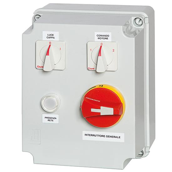 Régulateur de vitesse RVVG2442 - Triphasé 380V - 2 vitesses - Max 0,75 kW - Avec interrupteur éclairage_0