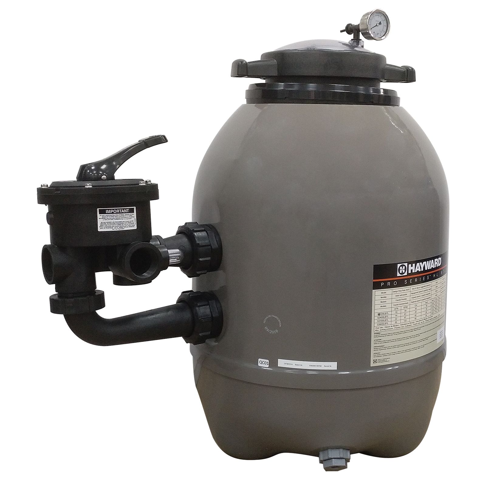 S310SLBTL - Filtres à sable Hayward Pool Europe - Filtre laminé en polyester armé, 34 kg vide_0