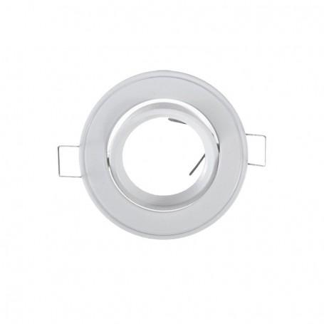 Support de spot rond blanc - 86 mm - Modèle 108A_0