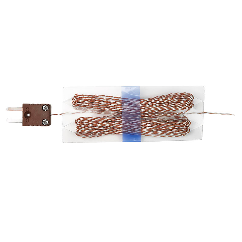 Thermocouple filaire type T - câble téflon PFA torsadé monobrin - connecteur miniature - longueur 1m - température jusqu'à +250°C_0