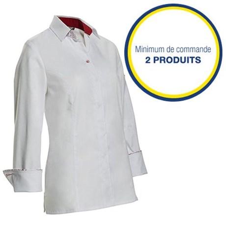 VESTE DE CUISINE FEMME BLANC PREPPY T.46