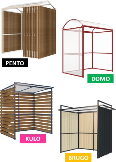 Abri fumeurs Modulo - 4 types de toitures - Large choix de bardages et couleurs - Accessoires personnalisables_0