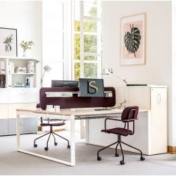 Bureau bench design élégant pour 2 personnes - 9 coloris au choix - Réf Ogi q mdd_0