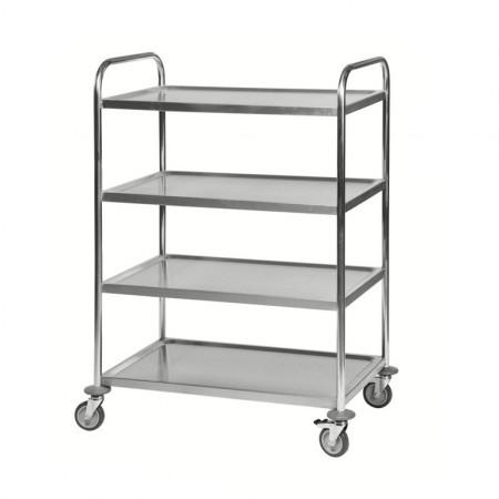 Chariot inox 4 plateaux_0