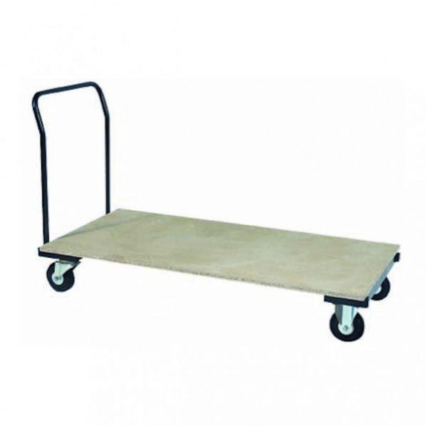 Chariot pour table rectangulaire - Epoxy noir - Capacité 10 tables - Roues 150 mm - Rolléco_0