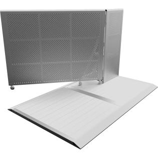 Crash barrière de sécurité en aluminium - Grande porte ouverture à GAUCHE - Réf.: 101154 - Structure pliable et légère pour événements_0