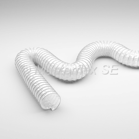 Gaine d'aspiration et de soufflage en toile PE enduite - Alternative écologique aux gaines PVC - Spirale en acier galvanisé_0