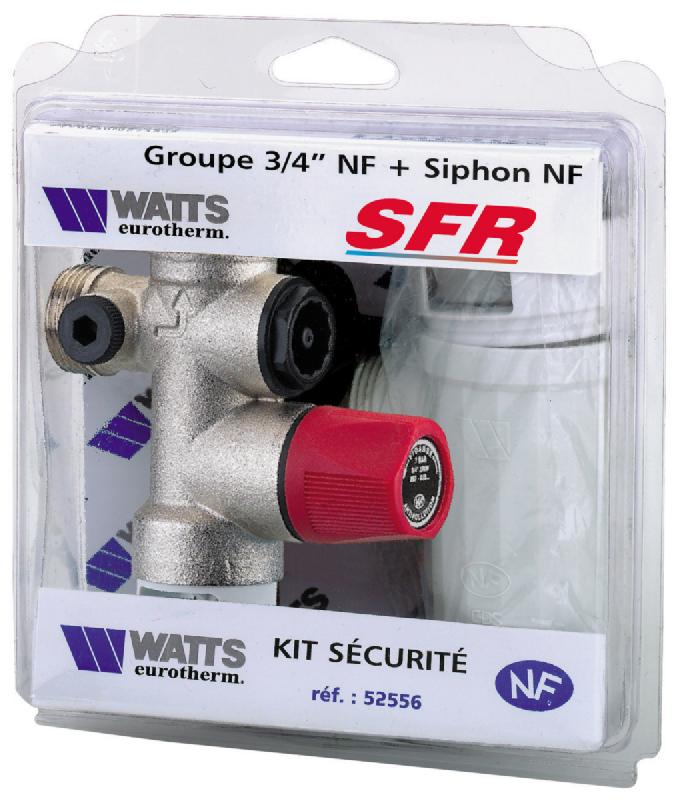 Groupe de sécurité SFR standard 20x27 avec siphon sous coque - Libre service - NF réf 2252556_0