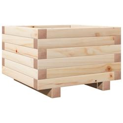 Helloshop26 - Jardinière bac lit surélevé plantes fleurs terrasse jardin 40 x 40 x 26,5 cm bois de pin massif marron 02_0037528 - 3000213891294_0