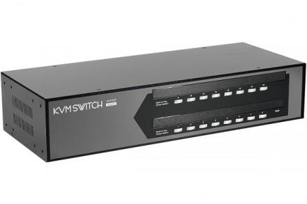 KVM rackable 19'' - 16 ordinateurs - PS/2 - Résolution 1920x1440 - Garantie 18 mois_0