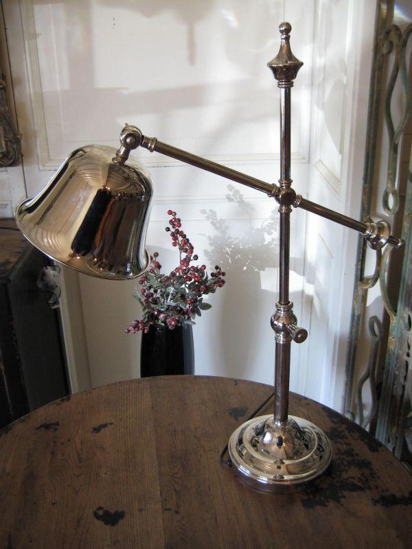 LAMPE DE BUREAU CHROMéE