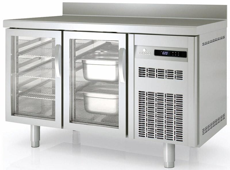 Meuble réfrigéré 700 adossé négatif - 2 portes vitrées - MCGV-150 - capacité 255L - température (-20°C à -15°C)_0