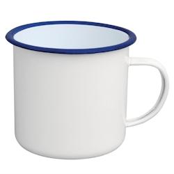 Olympia Mug à Soupe pour Bar Restaurant en Acier Emaillé 670 ml   Lot de 6 - blanc 0650414708575_0