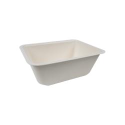 Packnwood FHC - 400Pcs - Barquette scellable pulpe laminée PLA - 190x137x70mm, 1200ml - blanc 210TMFP120_0