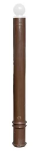 Potelet à mémoire de forme - Boule diamètre 90 mm - Série TPZ PMR - RAL 9005/9007/6006/6007/8017_0