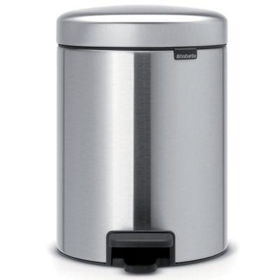 Poubelle NewIcon Brabantia 5 L gris brossé mat_0