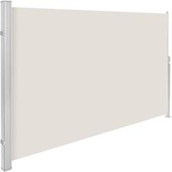 Tectake Paravent rétractable et extensible avec enrouleur - 200 x 300 cm, beige -401532 - beige polyester 401532_0