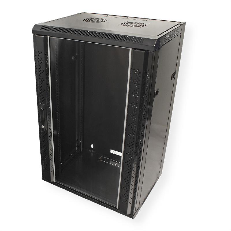 VALUE Armoire murale 18 UH (HxLxP) 910x570x450mm, noir_0