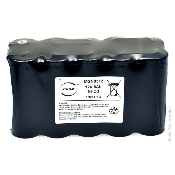 Batterie industrielle Nicd ST2/SG - 12V 8Ah FAST - Marque NX_0