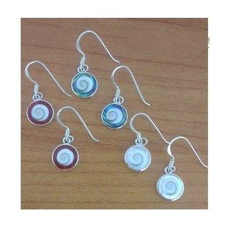 BOUCLES D'OREILLES OEIL DE SAINTE LUCIE ET ARGENT 92.5