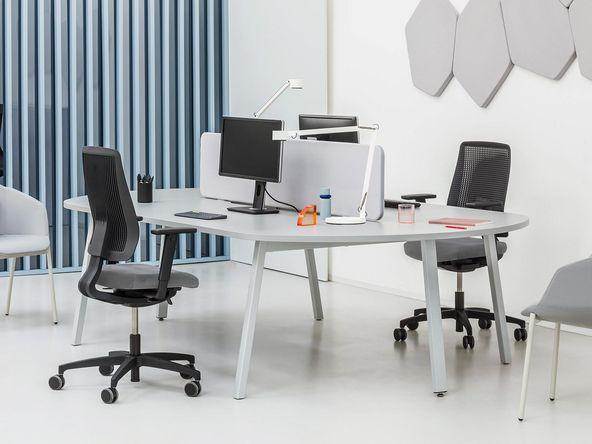 Bureau bench 2 personnes Mogi avec extensions_0