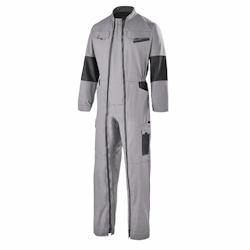 Cepovett - Combinaison de travail 2 Zip coton majoritaire Facity Gris Clair / Noir Taille 2XL - XXL gris 3603622335405_0