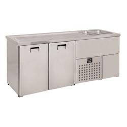 Combisteel comptoir de bière, 2 portes - inox COM-7489.5320_0