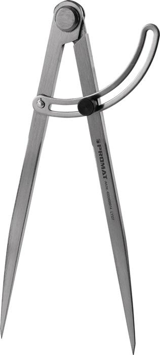 Compas à  pointes longueur 300 mm avec arc de réglage PROMAT_0
