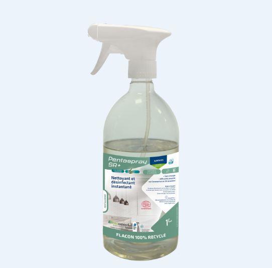 Detergent desinfectant pentaspray sr+  eucalyptus - 1l spray montes - carton de 12 - a010_0