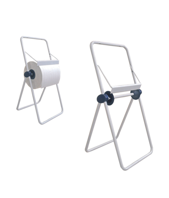 Distributeur de papier d'essuyage industriel en acier sur pied - EP5000 - ergonomique et résistant, pour maxi bobines_0