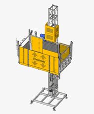 Monte-charge EHPM 2500/10 - Charge nominale 300-5000 kg - Hauteur max 220 m_0