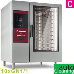 Four mixte électrique vapeur directe et convection - 10 niveaux GN 1/1 - SDE/XC-10 avec sonde à cœur et nettoyage_0
