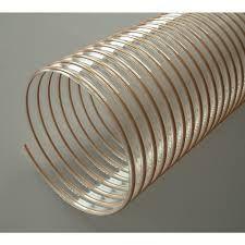 Gaine PU LR flexible transparente - Spirale acier cuivré - Épaisseur 0,4 mm - T° -40°C à +90°C - Diamètre intérieur 25 mm - Cond. 30_0
