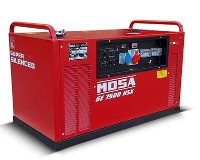 Groupe électrogène MOSA GE 7500 HSX - triphasé 6.5 kVA - moteur essence Honda GX 390_0