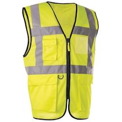 Gilet haute visibilité multipoche jaune taille L SINGER - L 102AZA102_0