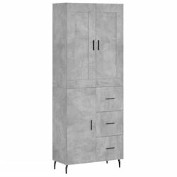Helloshop26 - Buffet bahut commode armoire meuble de rangement organisateur cuisine salle de séjour salon haut 69,5 x 34 x 180 cm 02_0034597 - 300021_0