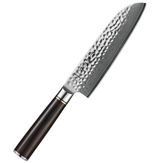 Hezhen - Couteau Santoku Damas - Série B1Z Classic - multicolore acier B1Z-RS_0