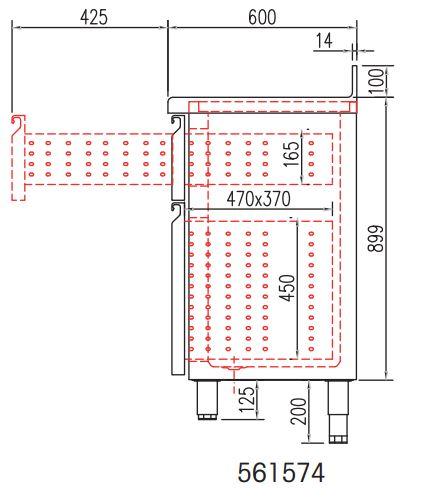 Kit de 2 tiroirs réfrigérés - hauteur  1 x 165 mm et 1 x 450 mm - pour fmr - 561574_0