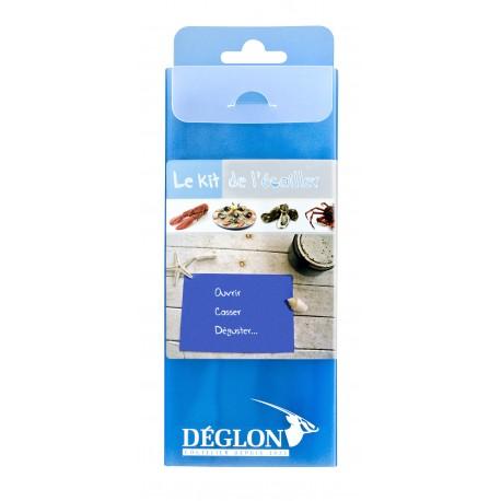 Kit de l'Écailler professionnel Déglon - 27 accessoires conformes HACCP pour fruits de mer et crustacés_0