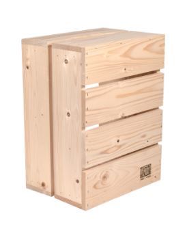 Caisse en bois L2 - Simply à Box - L36 x H20 x P27 cm - bois brut ou 6 coloris de lasure_0