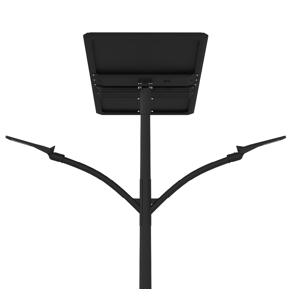 Luminaire d'éclairage public 2* 7840 lumens  2*40 w pour réseaux urbains, autoroutes, ronds-points, zones d'activités commerciales et industrielles, gares routières, éclairage rural- sslxpro dual 2*6k_0