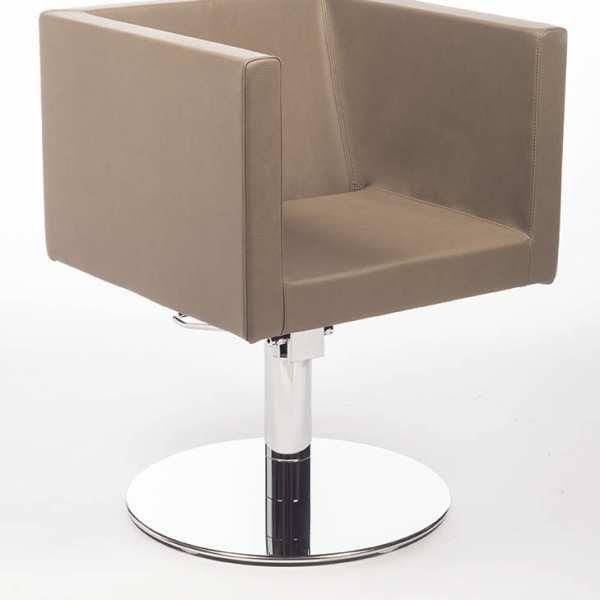Fauteuil de coiffure Cube FB 750 YR - mousse injectée avec base ronde et pompe hydraulique blocable_0
